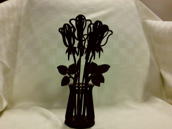Wood Flower Vase